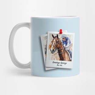 Saratoga Springs Horse Racing Mug